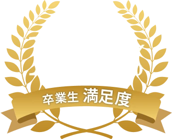 卒業生満足度 100%